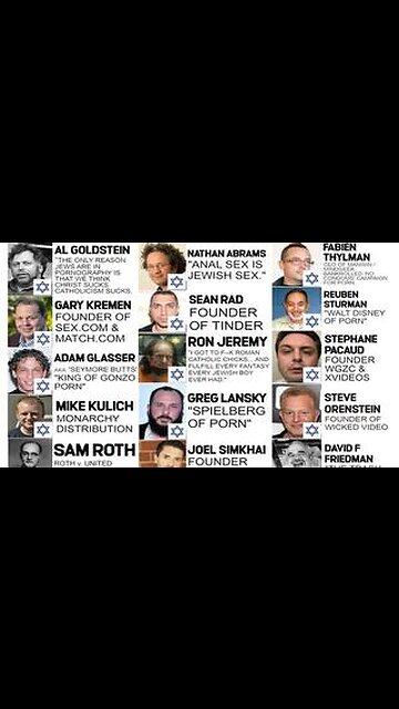 Hollywood and Pornography founded & controlled by Jews