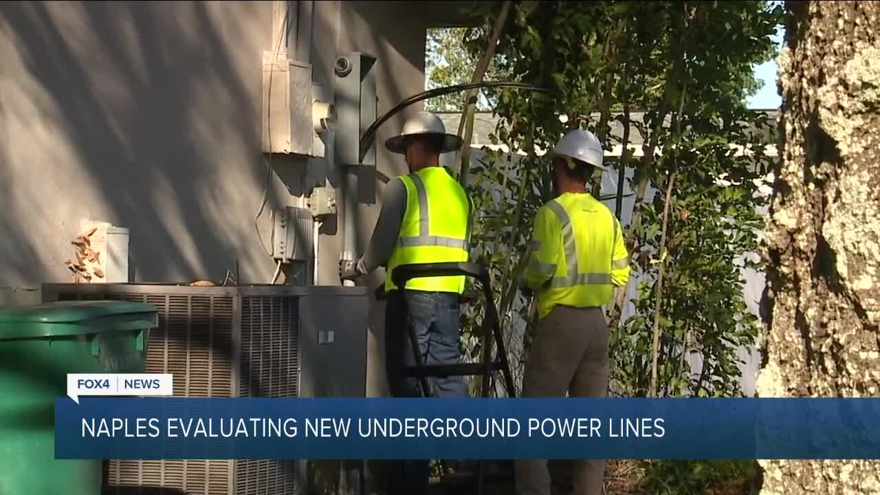 Naples evaluating new underground power lines