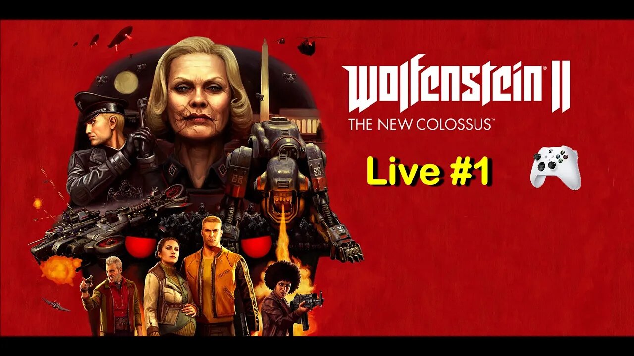 Wolfenstein 2 The New Colossus - Live #1