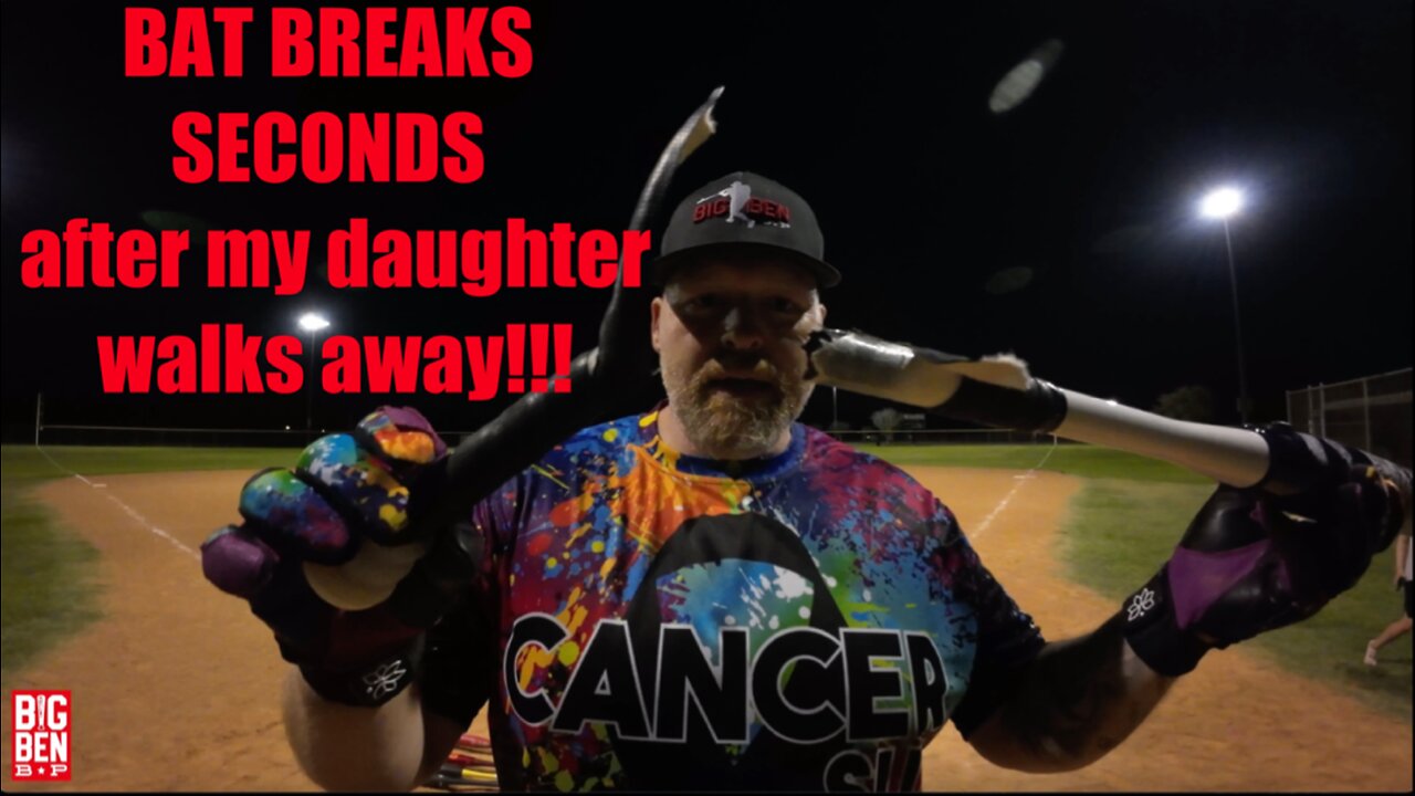 Bat BREAKS seconds after my daughter walks away! This could have been REALLY BAD!!!