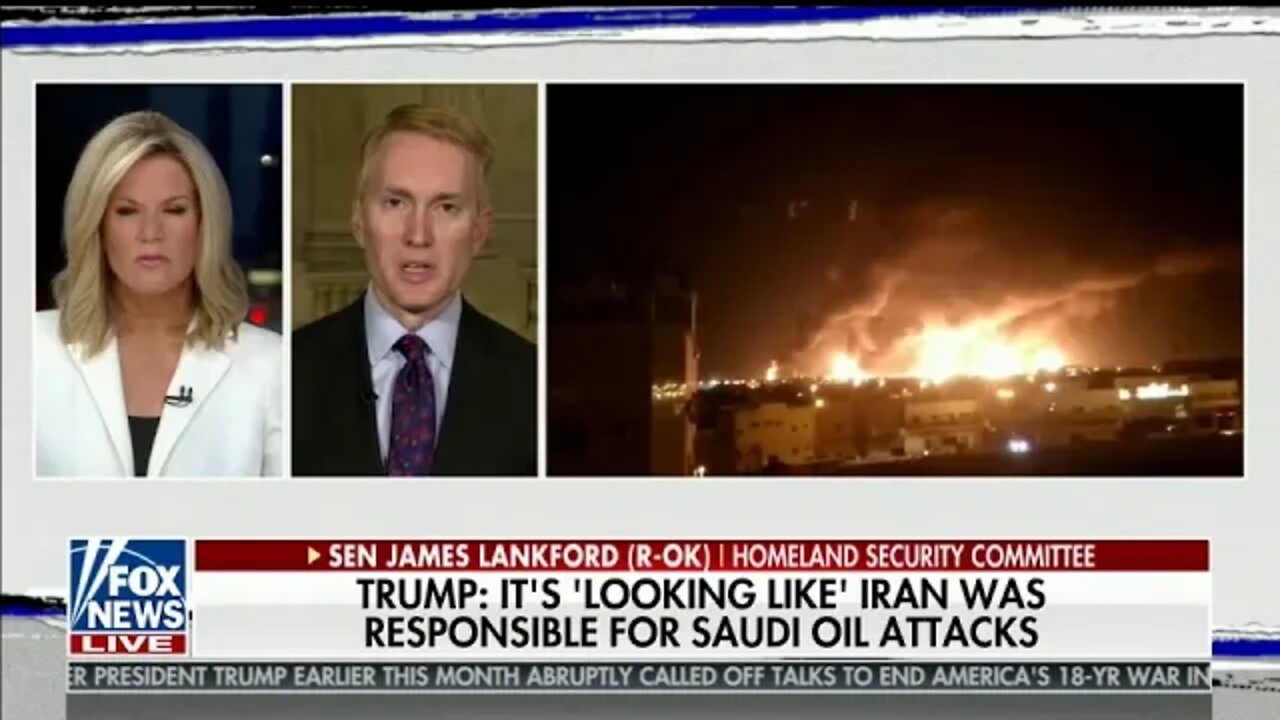 Senator Lankford Joins Martha MacCallum to Discuss Iran & Saudia Arabia