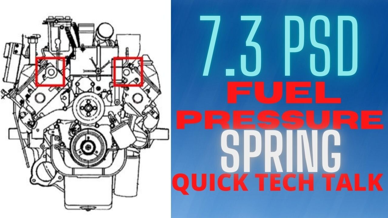 🛻📽️7.3 POWERSTROKE FUEL PRESSURE SPRING QUICK TECH TALK 🚧🛑⛽🛻