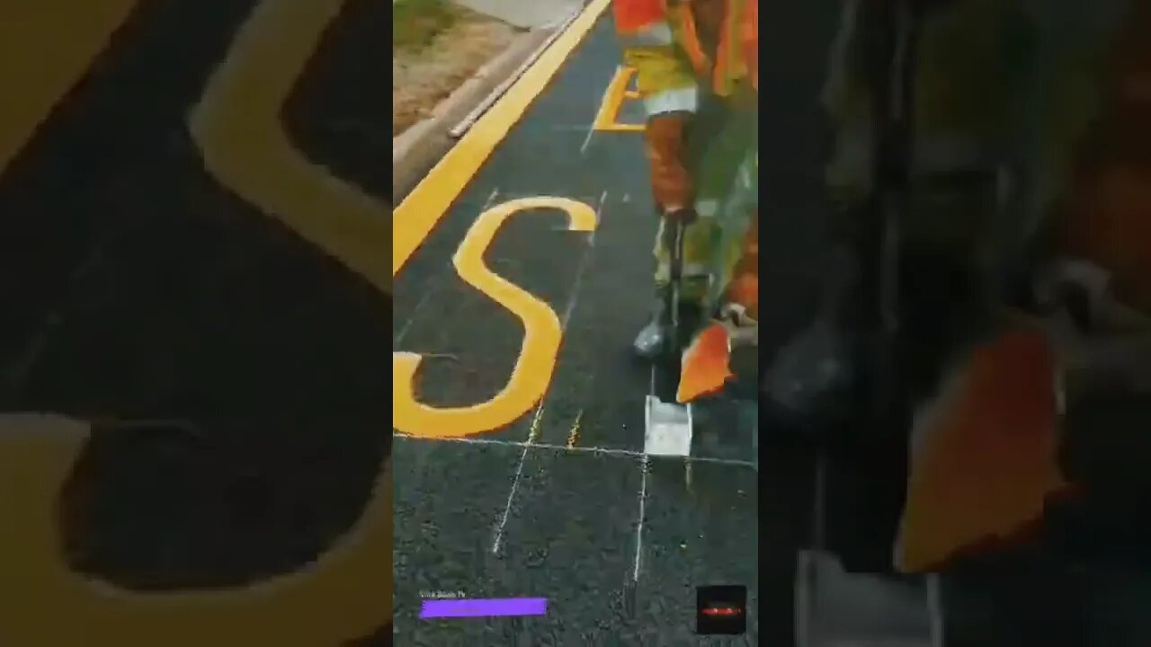 Viral Reel #152 How Road markings Are Made 👷‍♂️ | Road Markings Design 👷‍♂️ #shots