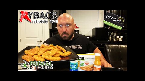 Ryback Feeding Time: Gardein Chicken Nuggets Tossed In Primal Kitchen Buffalo Sauce with Ranch