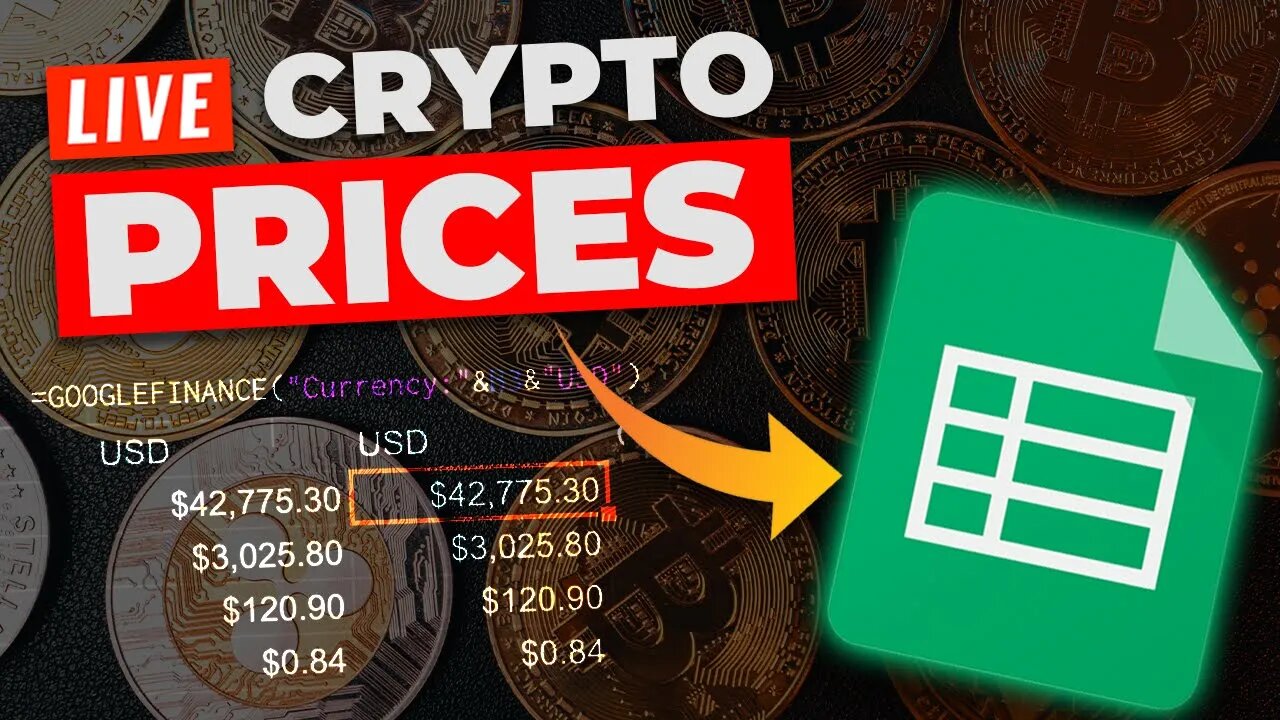 Import LIVE Crypto Prices in Google Sheets (3 Easy Ways)