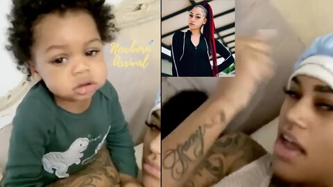 NBA Youngboy "BM" Jania Shades Bhad Bhabie During Mommy Duty!