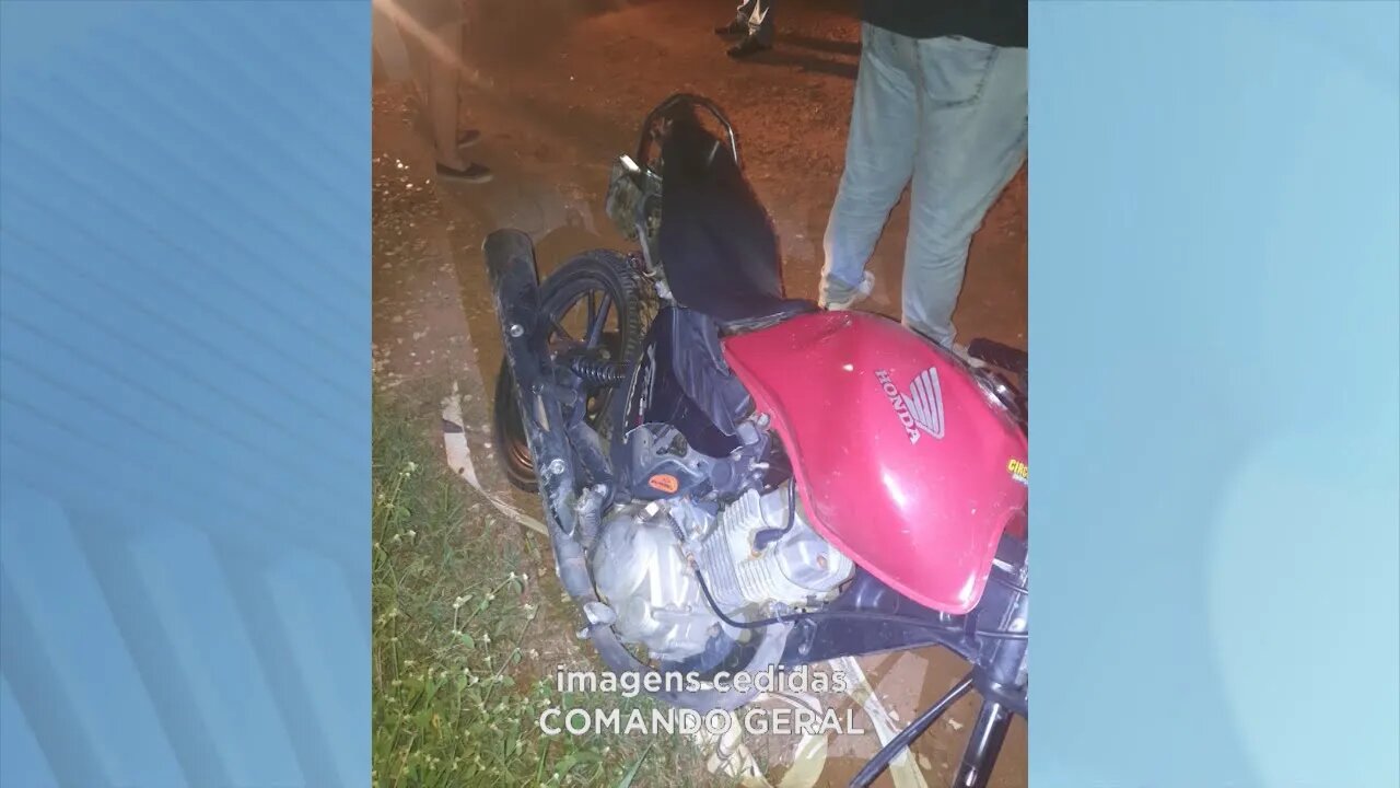 BR-259 Galiléia: motociclista fica ferido gravemente e precisou passar por cirurgia no hospital de