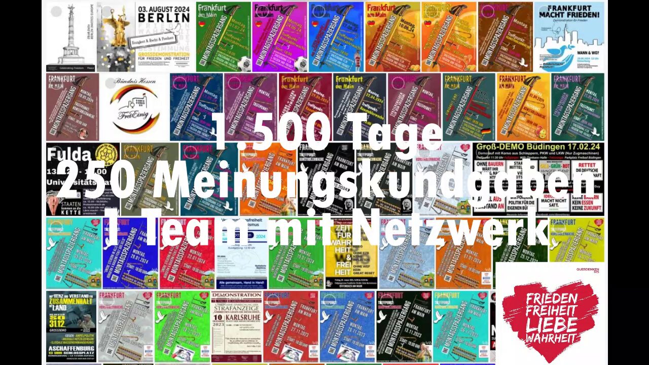 QD615-BILANZ: 1.500 Tage, 250 Demos, 1 Team-Netzwerk - Danke allen Unterstützern ❤️