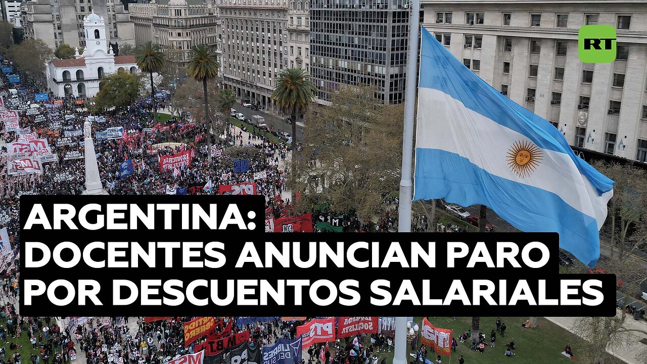 Docentes argentinos de la provincia de Jujuy harán un paro de 48 horas por descuentos salariales