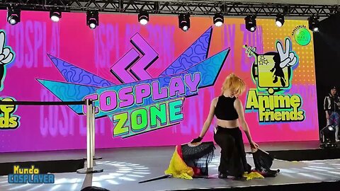Apresentação Cosplay Livre de Aether do jogo Genshin Impact no Anime Friends 2022