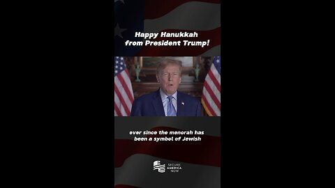 Happy Hanukkah from President Trump!