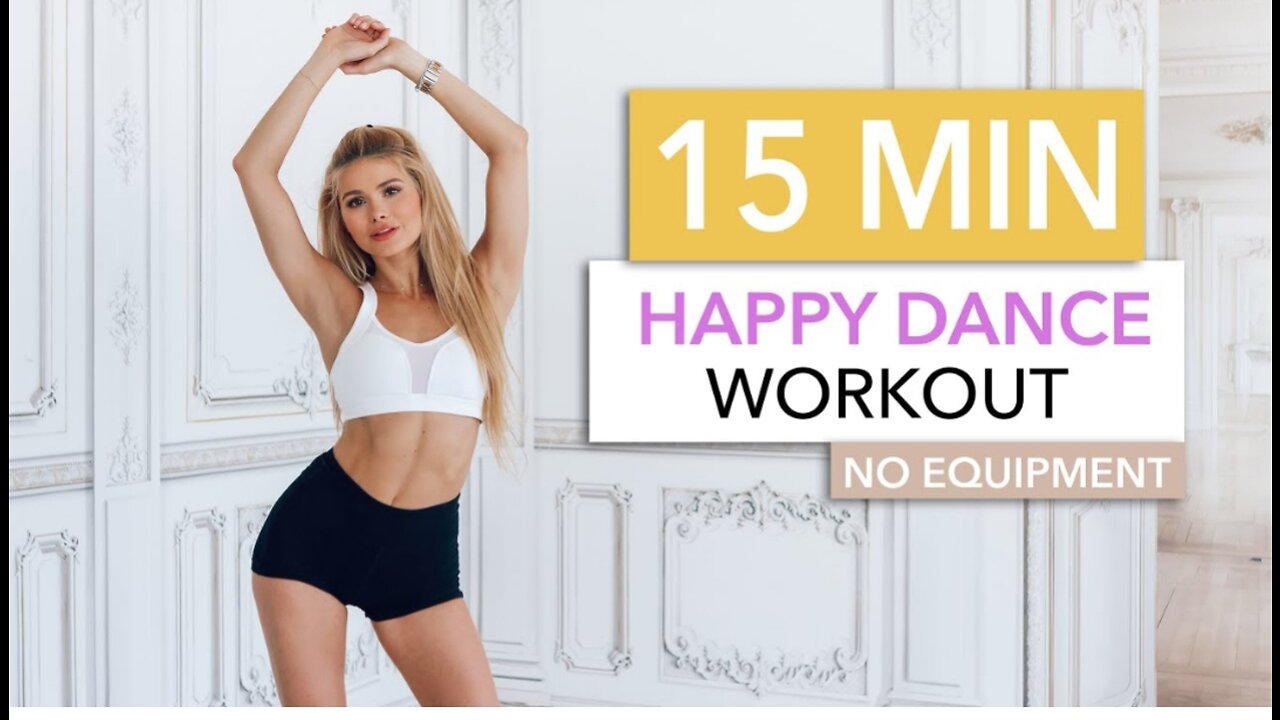 15 mint Happy Dance Work Out. Burn Calories and Smile/ No equipment Needed