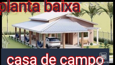 planta baixa casa de chácara
