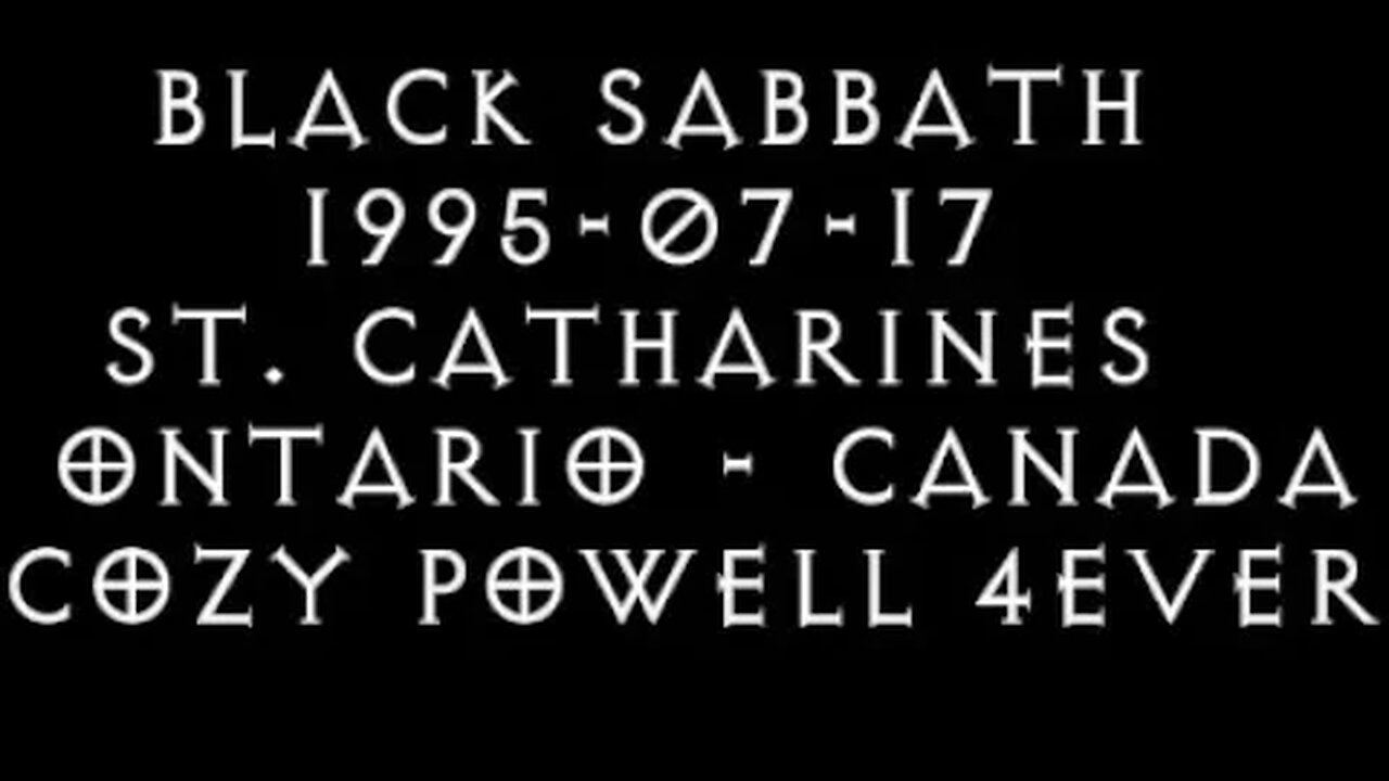 Black Sabbath - 1995-07-17 - St. Catharines