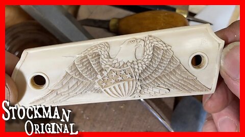 Carving Eagles on Ivory 1911 Grips: The Finale