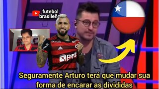 Imprensa chilena repercutindo Vidal no FLAMENGO