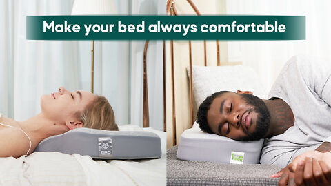 An orthopedic pillow designed by chiropractors promises quality sleep.