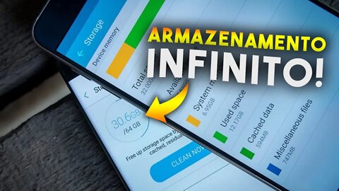 Como ter ARMAZENAMENTO INFINITO no seu CELULAR