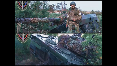 Russian OBTF "Kaskad" present abandoned AMX 10RC used by Ukrainian army