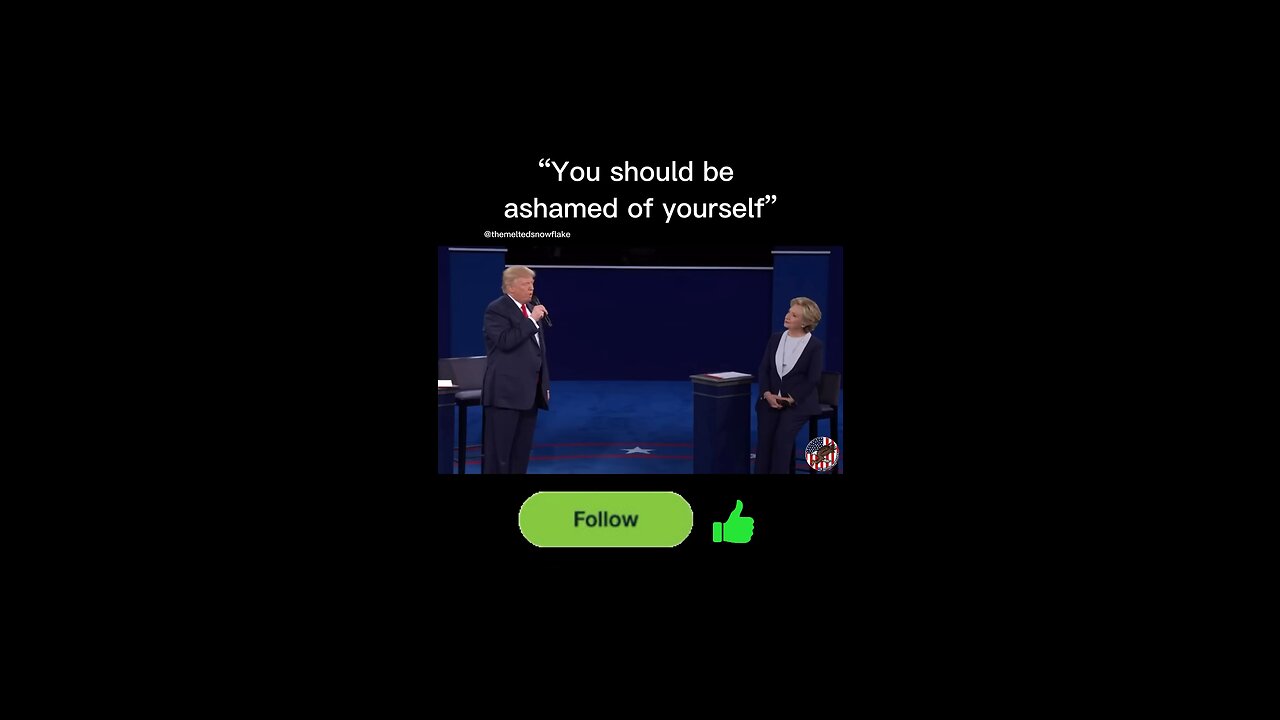 “You should be ashamed of yourself” Donald Trump