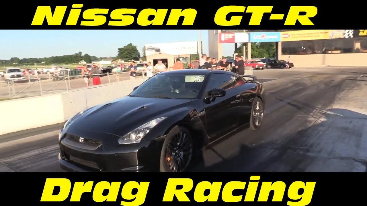 R35 Nissan GTR Wednesday Night Drag Racing