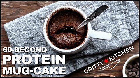 60 Second Protein MUG Cake | Gritty Kitchen