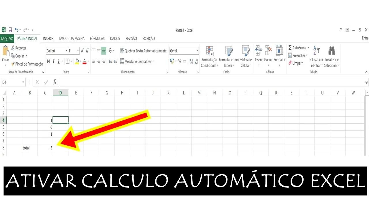 [RESOLVIDO] Excel não calcula as fórmulas automaticamente