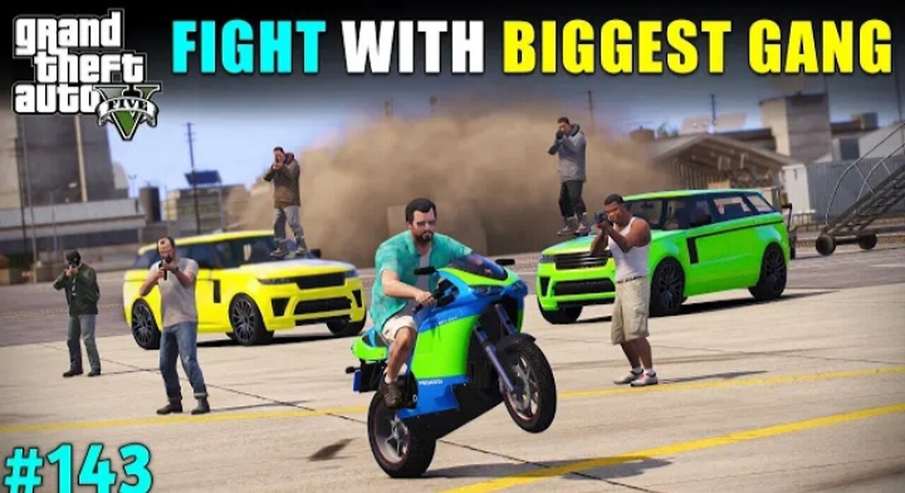 MICHAEL FIGHT WITH LOS SANTOS BIGGEST GANG GTA 5 GAMEPLAY