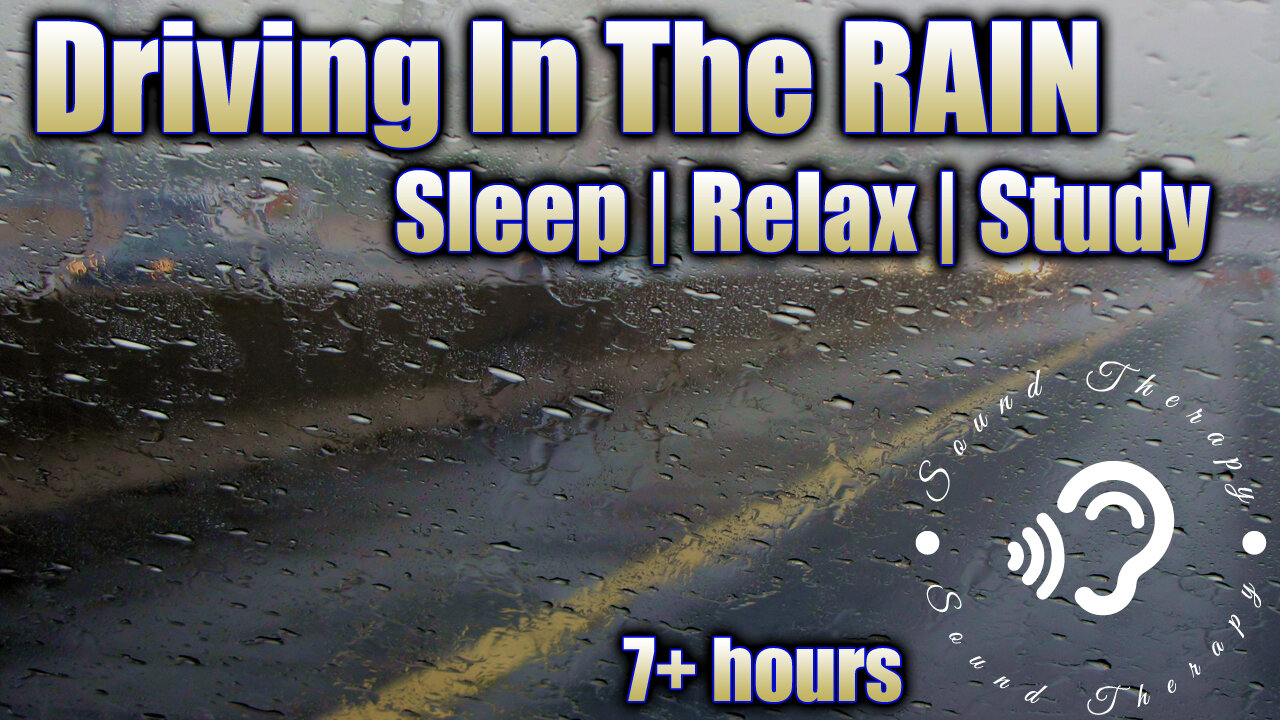 SLEEP to SOUNDS of DRIVING in the RAIN!! Rain and Wiper noises put you to sleep FAST!