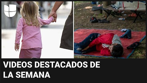 Niña golpea a un ladrón y desalojan un campamento de migrantes en NY: videos destacados de la semana