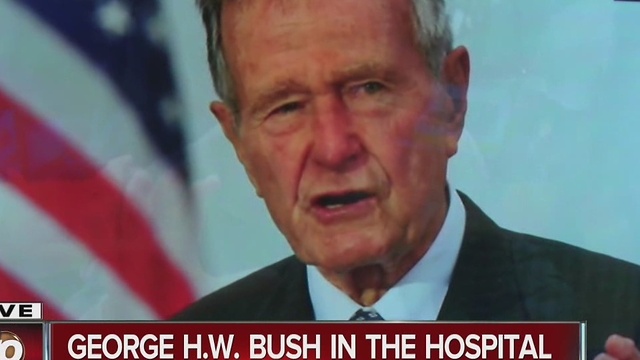 George H.W. Bush in the hospital