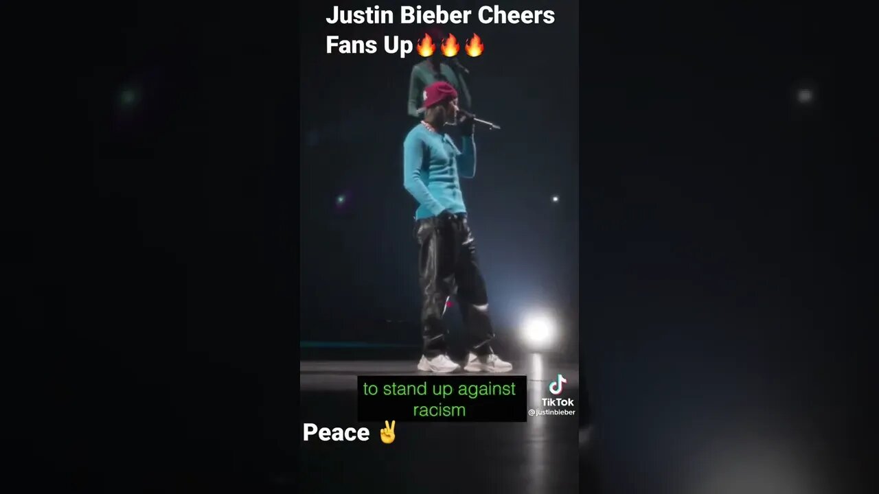 Justin Bieber Cheers Fans Up🔥🔥🔥#shorts @justinbieber on TikTok