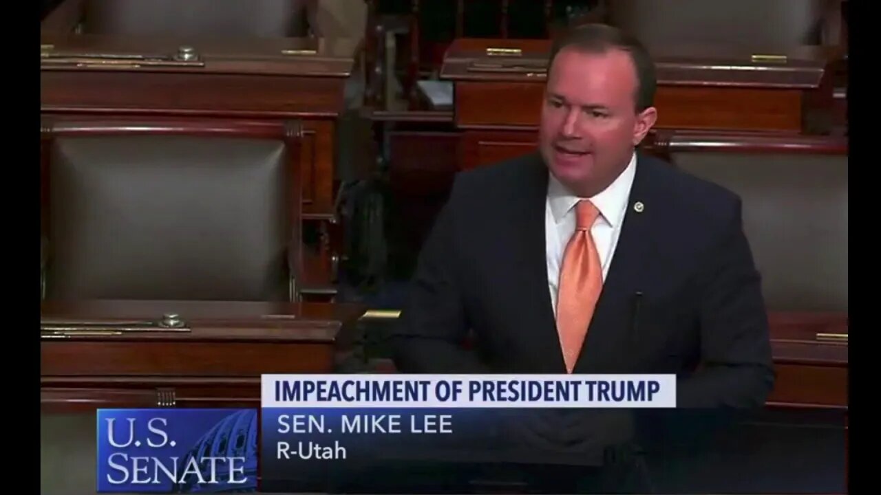 Senator Mike Lee (R-Utah) Explains Government Function