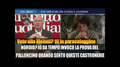 Travaglio in tv sui 2 anni di governo di Lady Aspen Merdoni detta Giorgia VOTO 10 per la paraculaggine agli italiani 'Il problema sono tutti gli italiani che non si sono mai accorti di nulla di tutti questi record ne di quello sbarchi 2023'