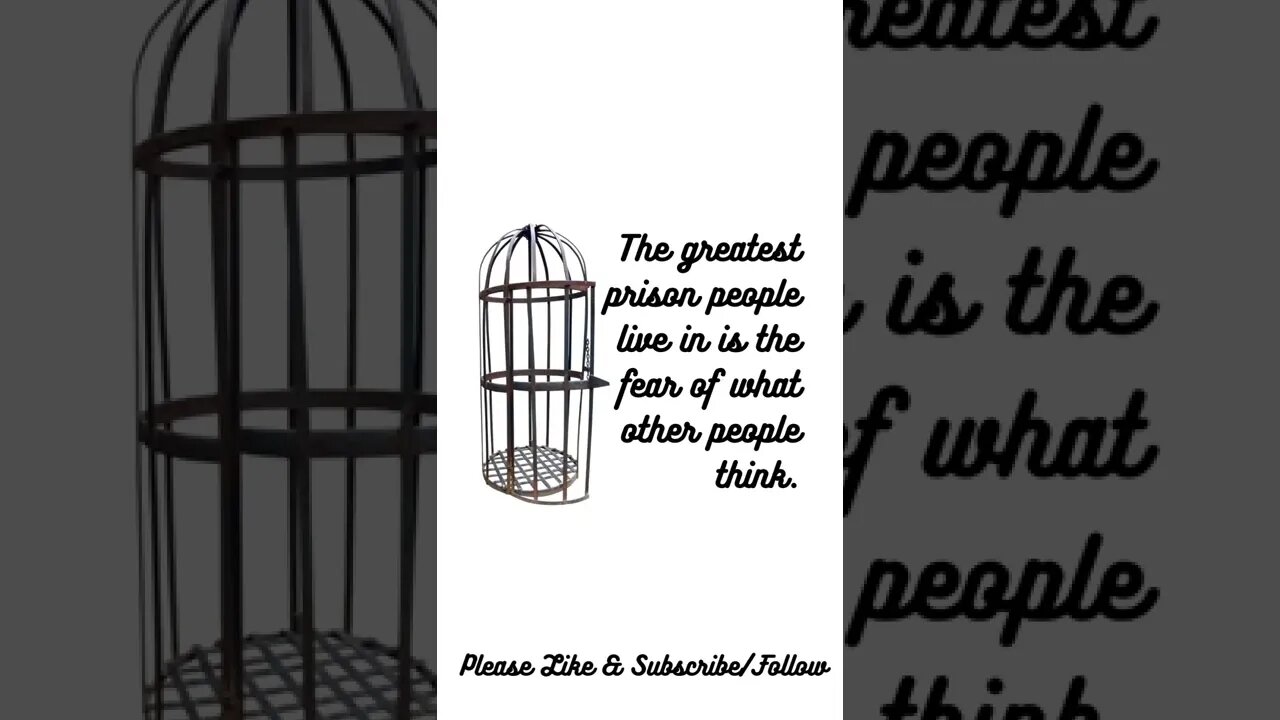 The Greatest Prison People Live In