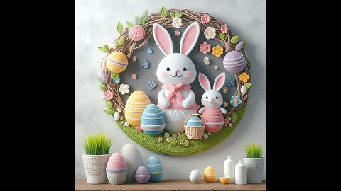 Crochet Easter wall Decor design ideas