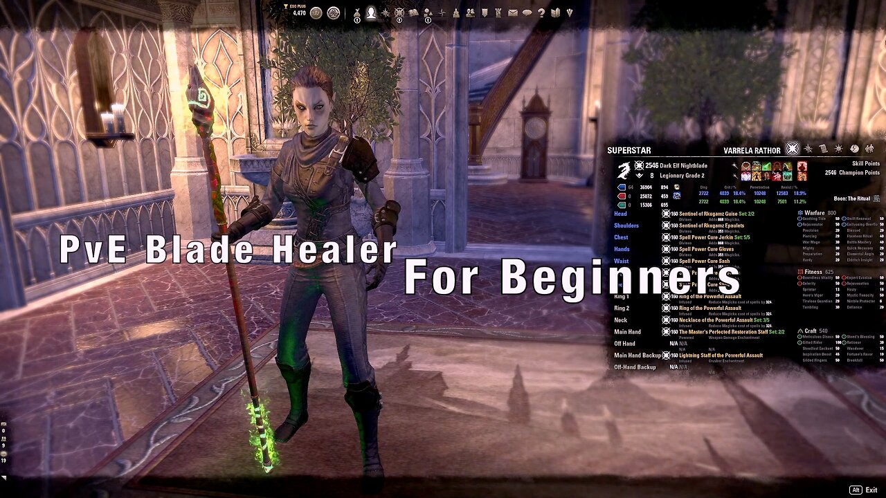 ESO Nightblade Healer PvE Build for Beginners [QuickGuide]