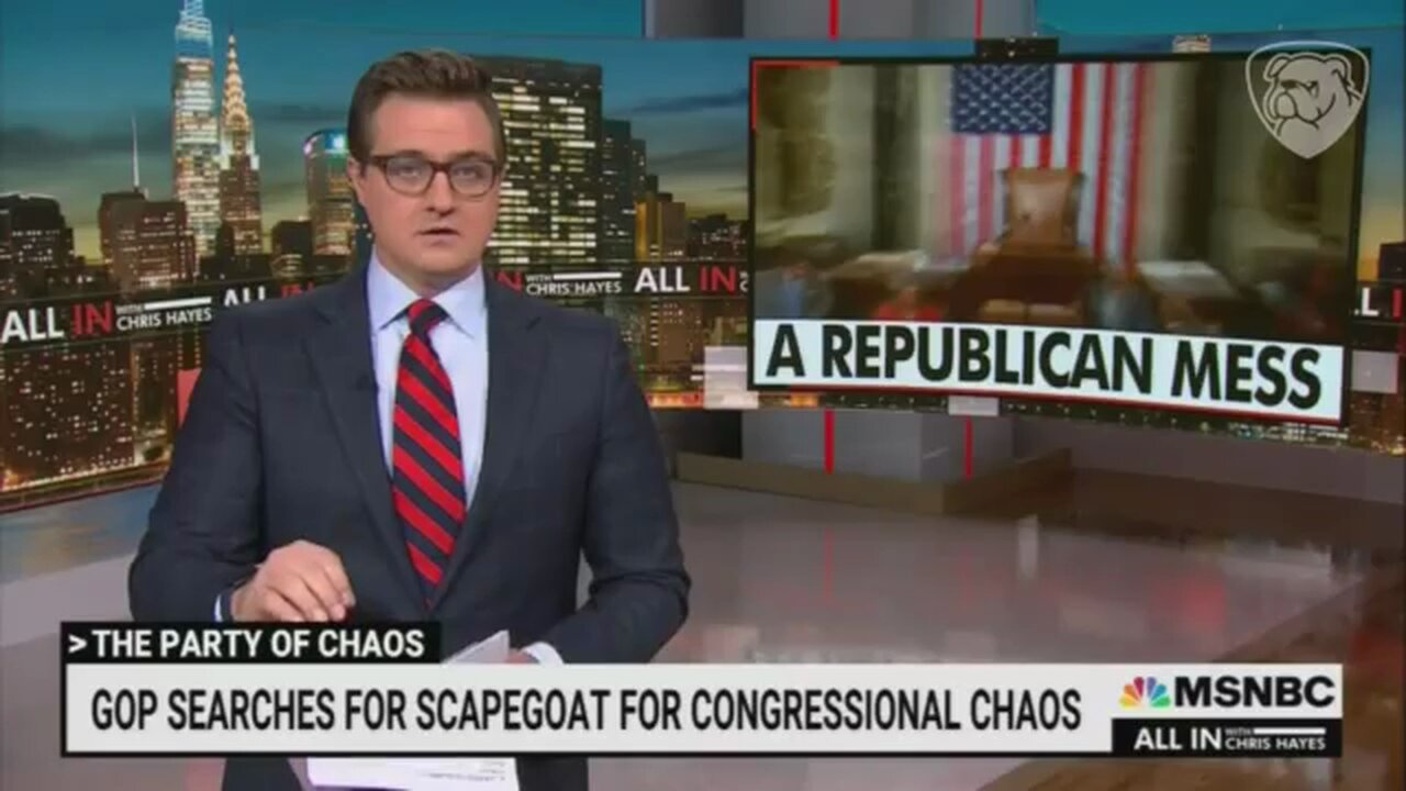 MSNBC's Chris Hayes Freaks! Claims Media Blames Democrats For GOP Chaos