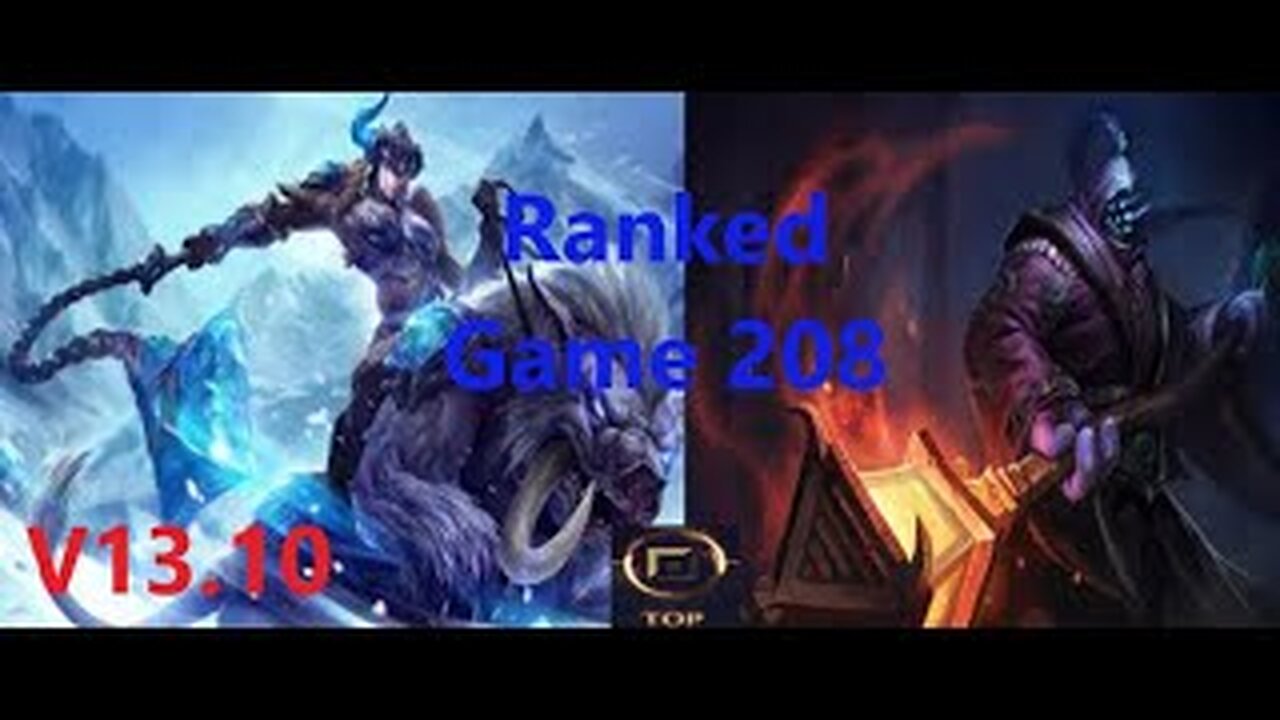Ranked Game 208 Sejuani Vs Jax Top League Of Legends V13.10
