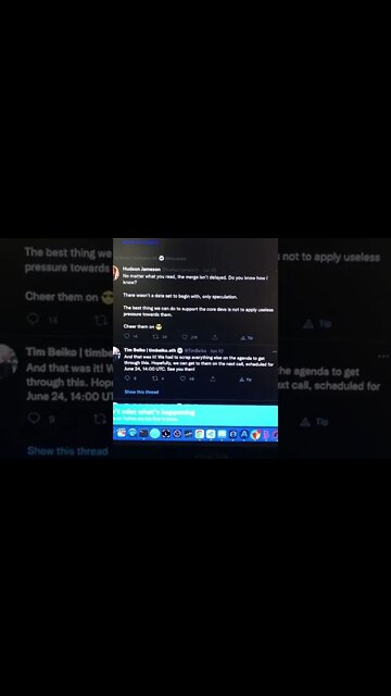 Ethereum Team Lead Tweets On Ethereum Difficulty Bomb Delay #shorts