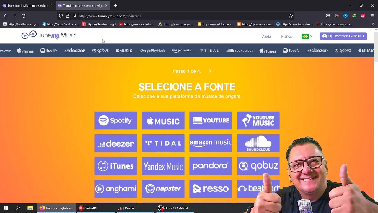 Como TRANSFERIR PLAYLISTS do SPOTIFY para o DEEZER! VIRTUAL DJ