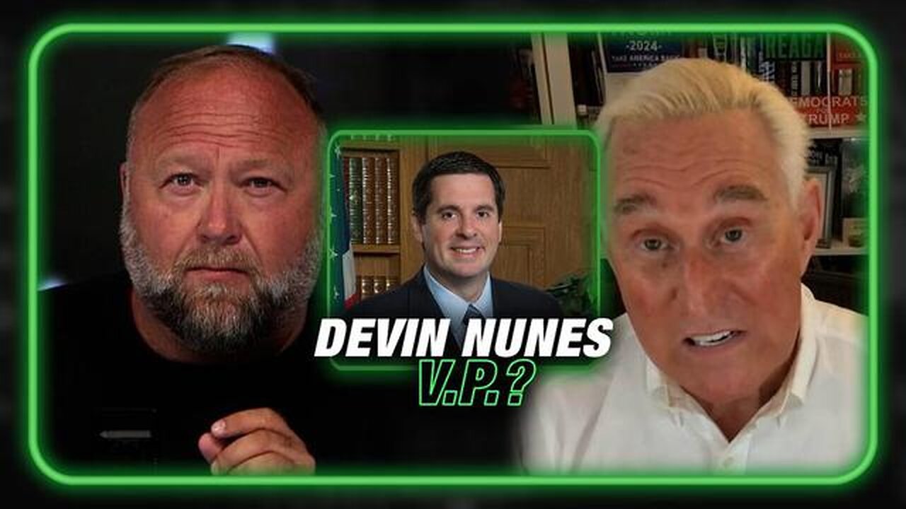 Breaking Exclusive! Devin Nunes Is Dark Horse Candidate To Be Trump's VP - Roger Stone