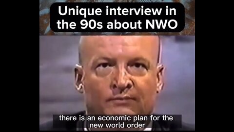 Unique Interview From The 90s About The New World Order