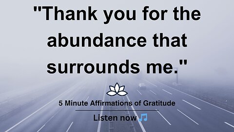 🙏🏼5 Minute Daily Affirmations of Gratitude. 5 Minute Affirmations. Affirmations of Gratitude