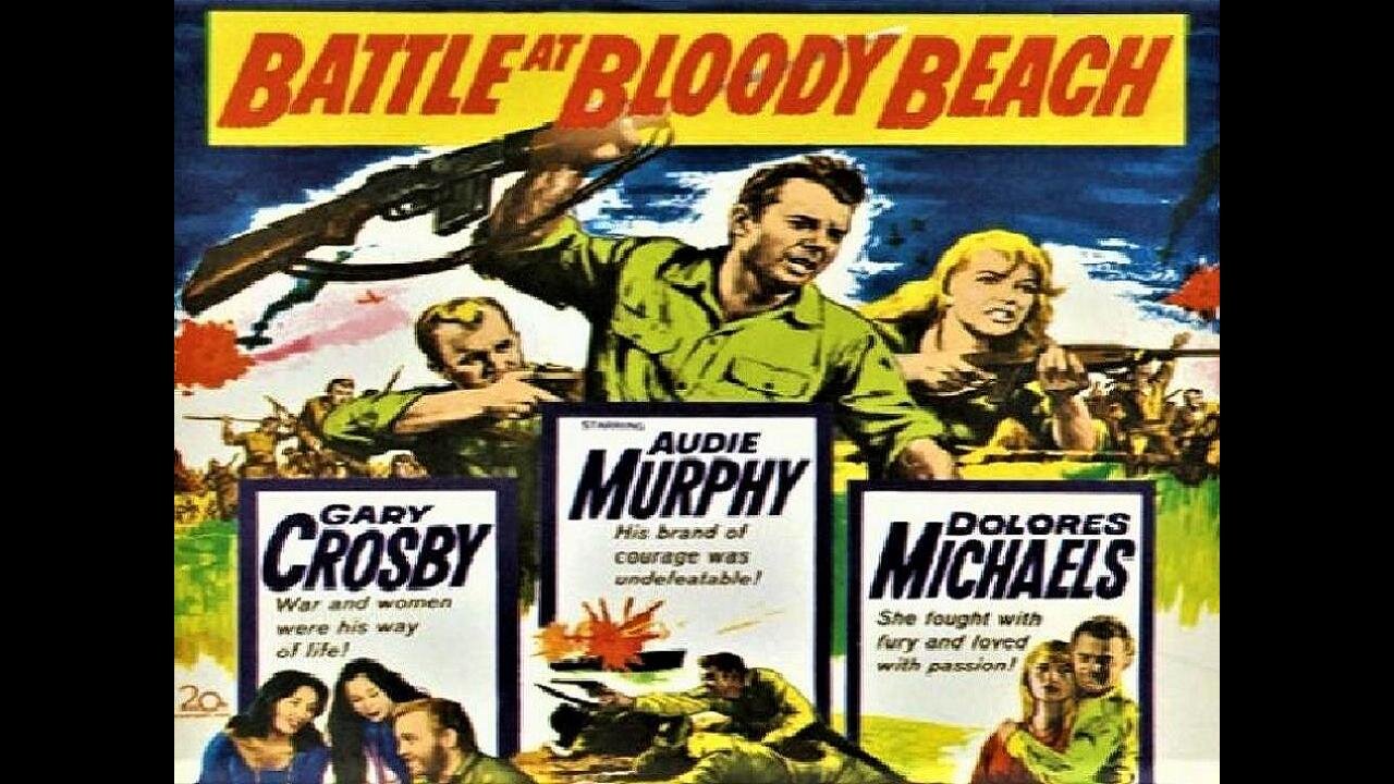 BATTLE AT BLOODY BEACH 1959 Audie Murphy, Gary Crosby & Alejandro Rey FULL MOVIE in HD