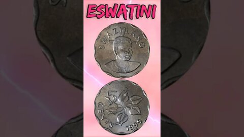 Eswatini 5 Cents 1999.#shorts #education #coinnotesz