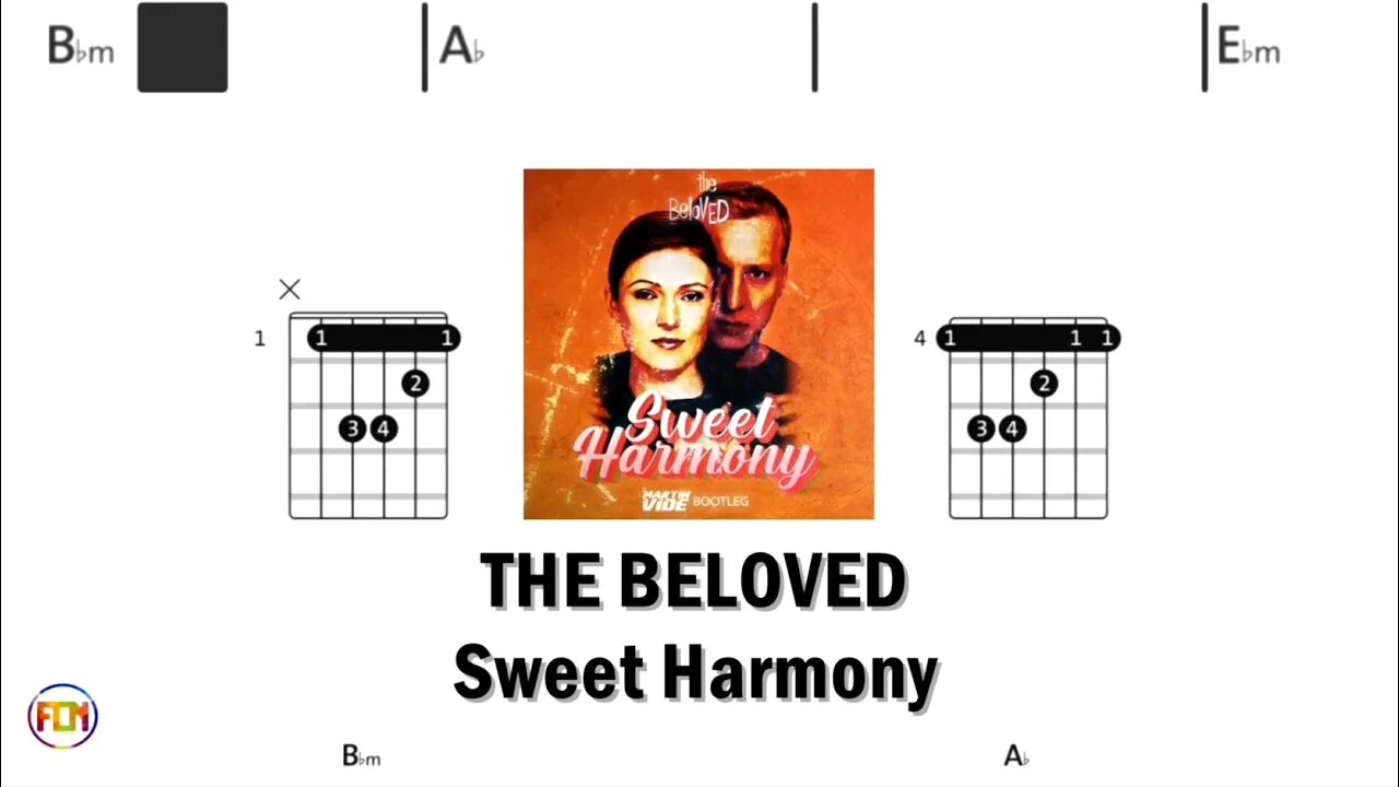 THE BELOVED Sweet Harmony - (Chords & Lyrics like a Karaoke) HD