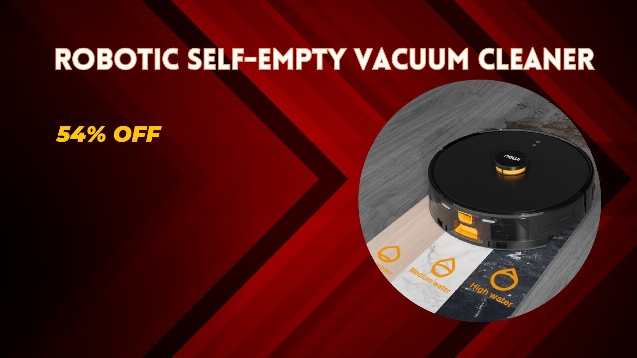 Robotic Self-empty Vacuum Cleaner #HomeVacuumCleaner #techgadgets #homegadgets