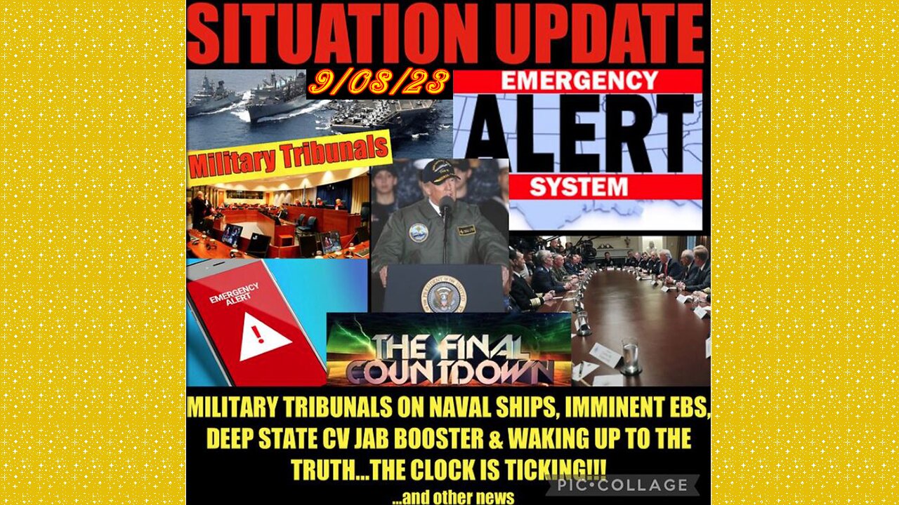 SITUATION UPDATE 9/8/23 - Tucker Interview, Hurricane Update,Marburg Virus In Cv Jab& Triggered W/5G