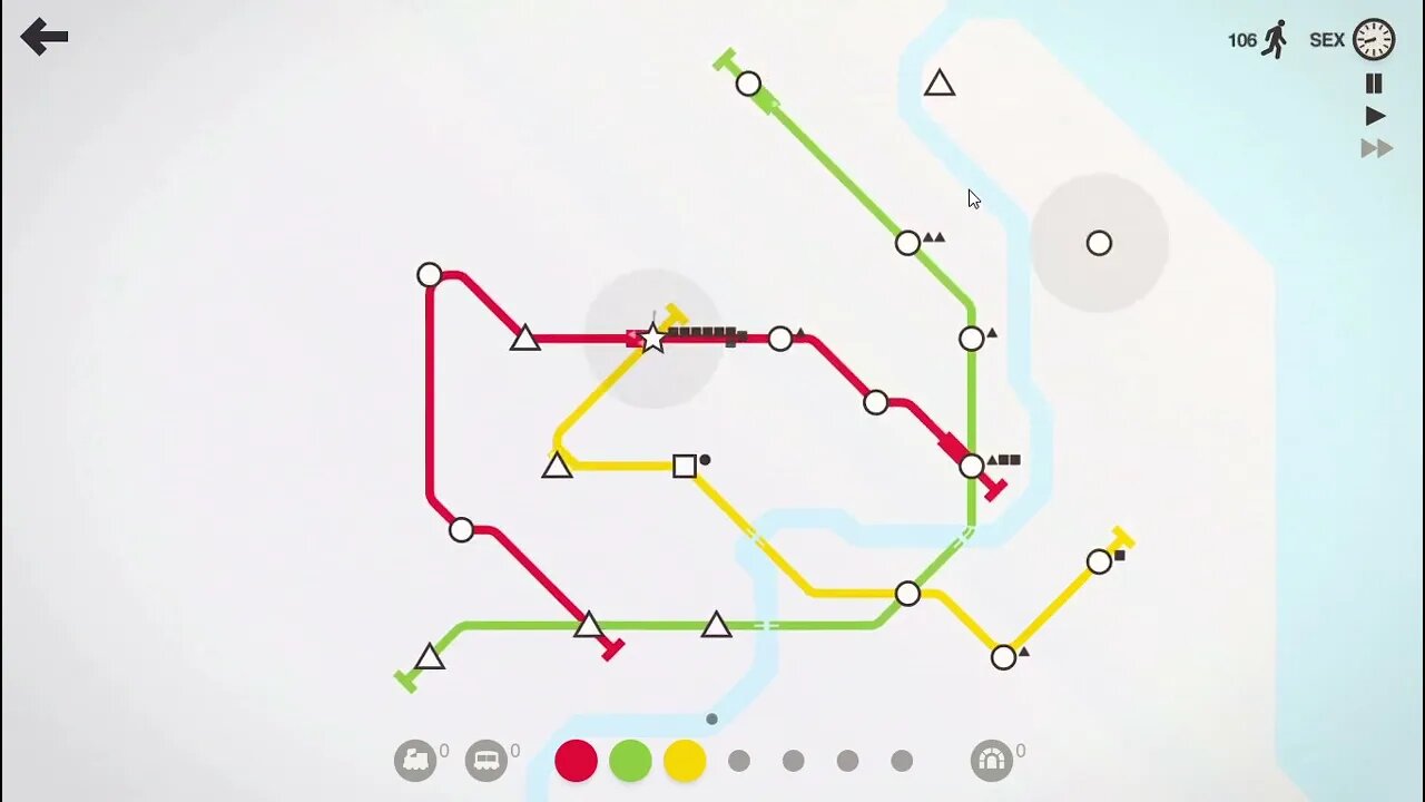 Mini Metro - Desafio diário #6 - So hard!